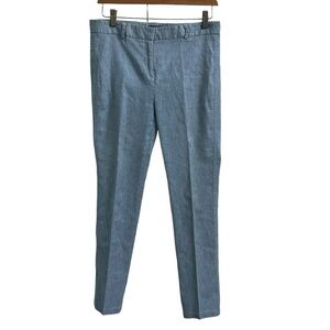 Worth NY Linen Blend Heather Blue Trouser Pants Size 4 to 6